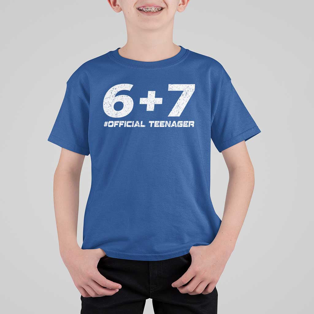Funny 13th Birthday Official Teenager T Shirt For Kid 13 Years Old Boys Kids