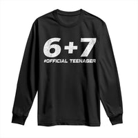 Funny 13th Birthday Official Teenager Long Sleeve Shirt 13 Years Old Boys Kids