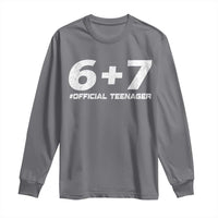 Funny 13th Birthday Official Teenager Long Sleeve Shirt 13 Years Old Boys Kids