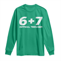 Funny 13th Birthday Official Teenager Long Sleeve Shirt 13 Years Old Boys Kids
