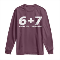 Funny 13th Birthday Official Teenager Long Sleeve Shirt 13 Years Old Boys Kids