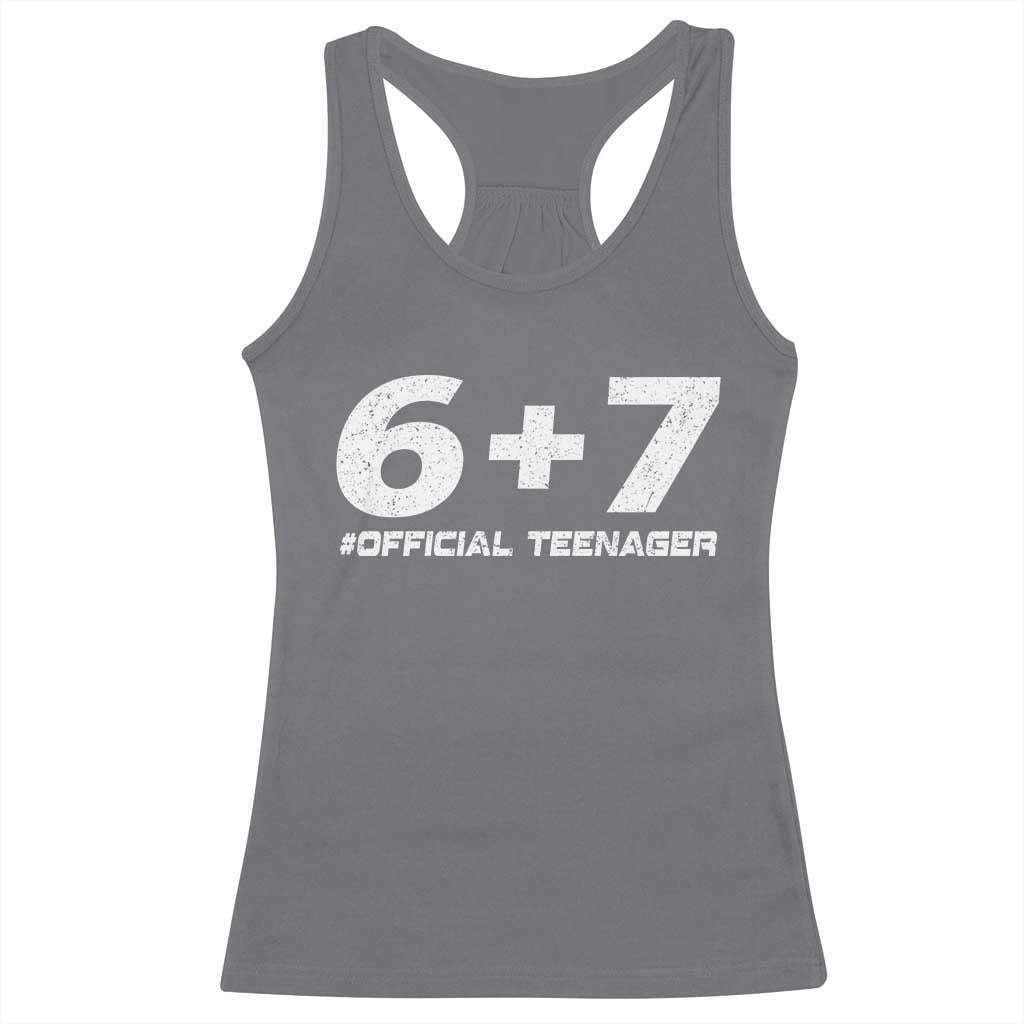 Funny 13th Birthday Official Teenager Racerback Tank Top 13 Years Old Boys Kids