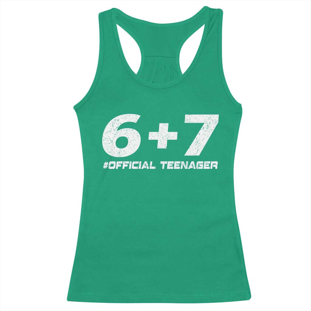 Funny 13th Birthday Official Teenager Racerback Tank Top 13 Years Old Boys Kids