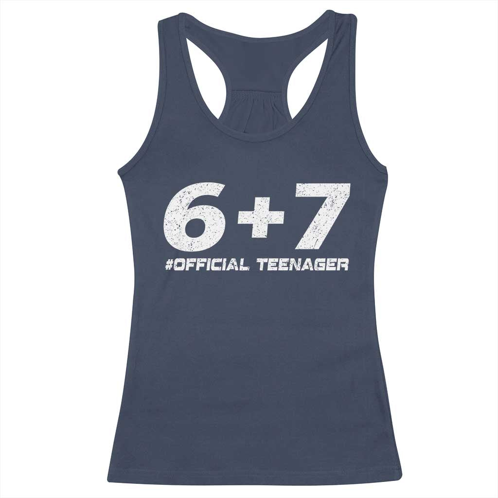 Funny 13th Birthday Official Teenager Racerback Tank Top 13 Years Old Boys Kids