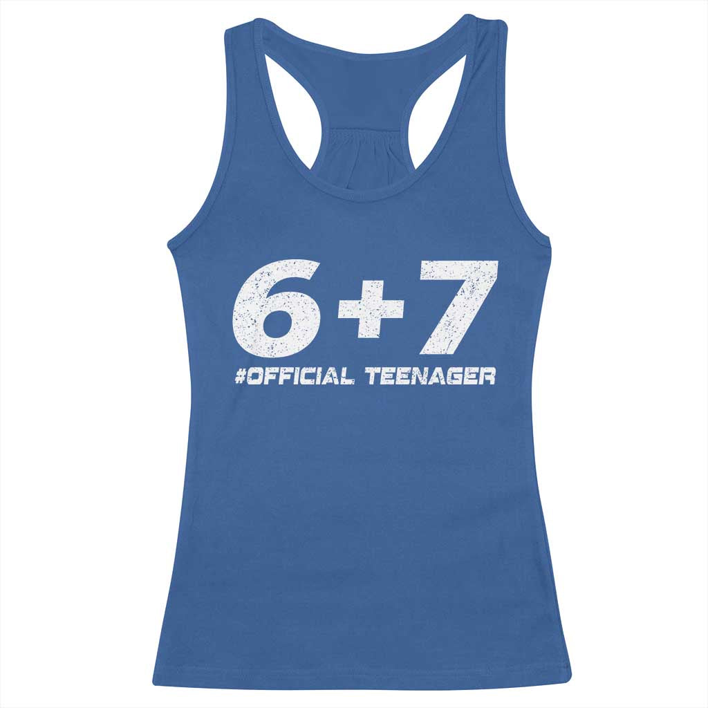 Funny 13th Birthday Official Teenager Racerback Tank Top 13 Years Old Boys Kids