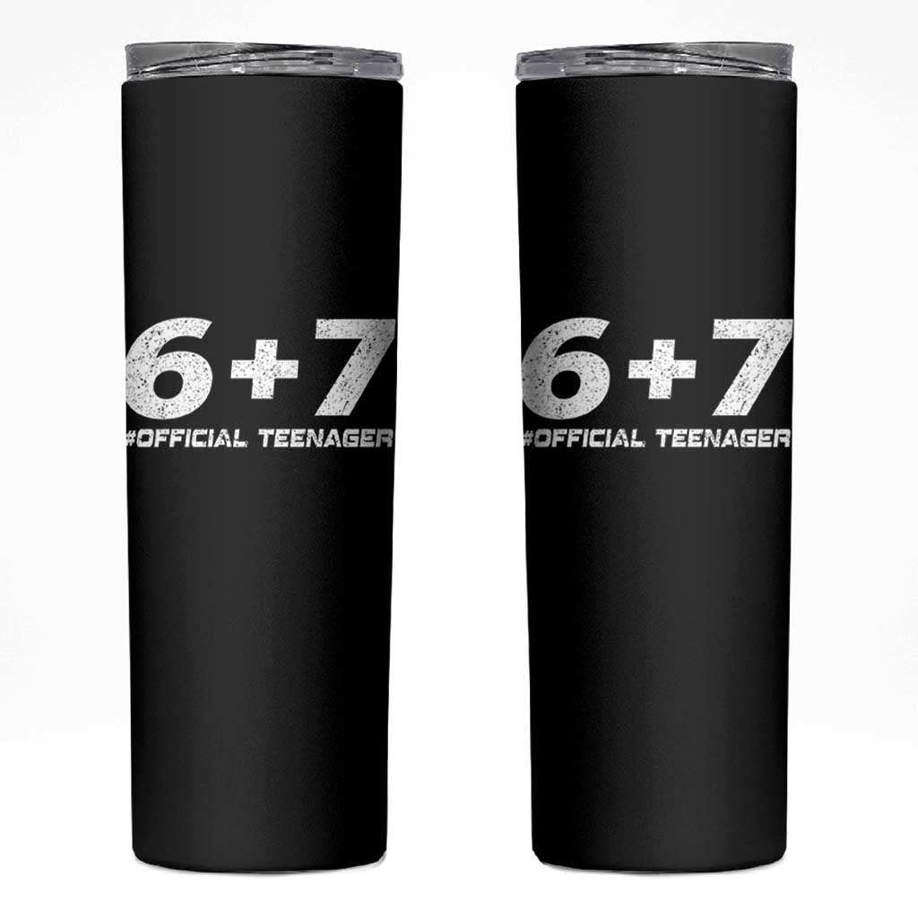 Funny 13th Birthday Official Teenager Skinny Tumbler 13 Years Old Boys Kids