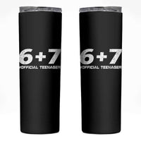 Funny 13th Birthday Official Teenager Skinny Tumbler 13 Years Old Boys Kids