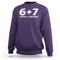 Funny 13th Birthday Official Teenager Sweatshirt 13 Years Old Boys Kids