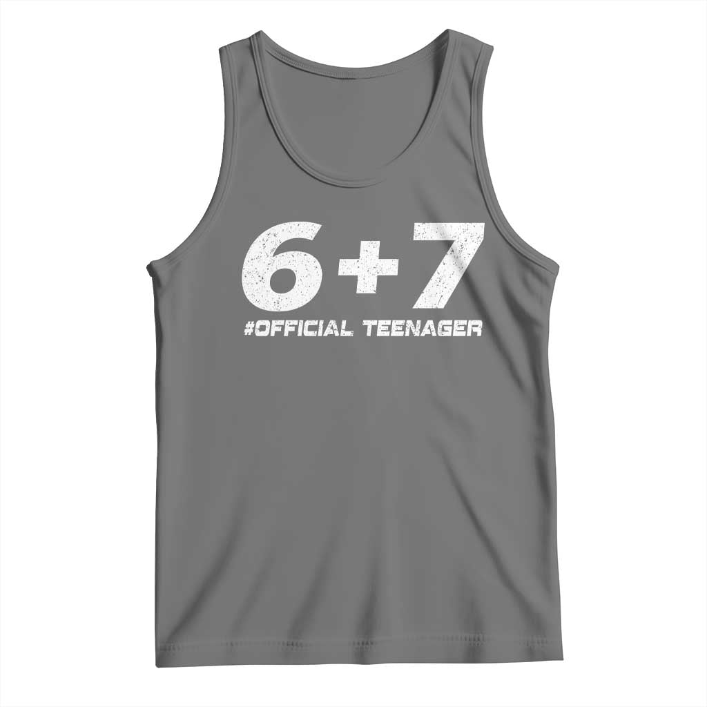 Funny 13th Birthday Official Teenager Tank Top 13 Years Old Boys Kids