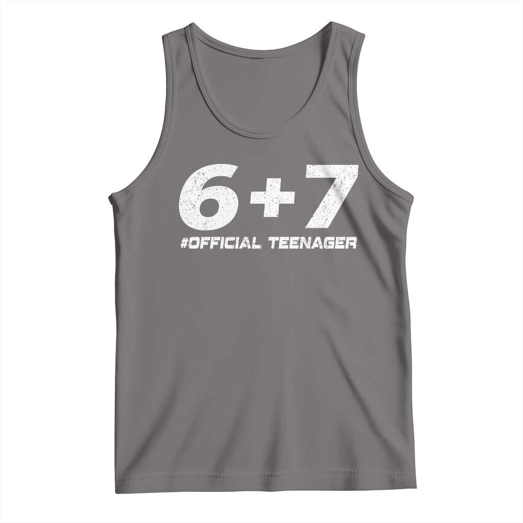 Funny 13th Birthday Official Teenager Tank Top 13 Years Old Boys Kids