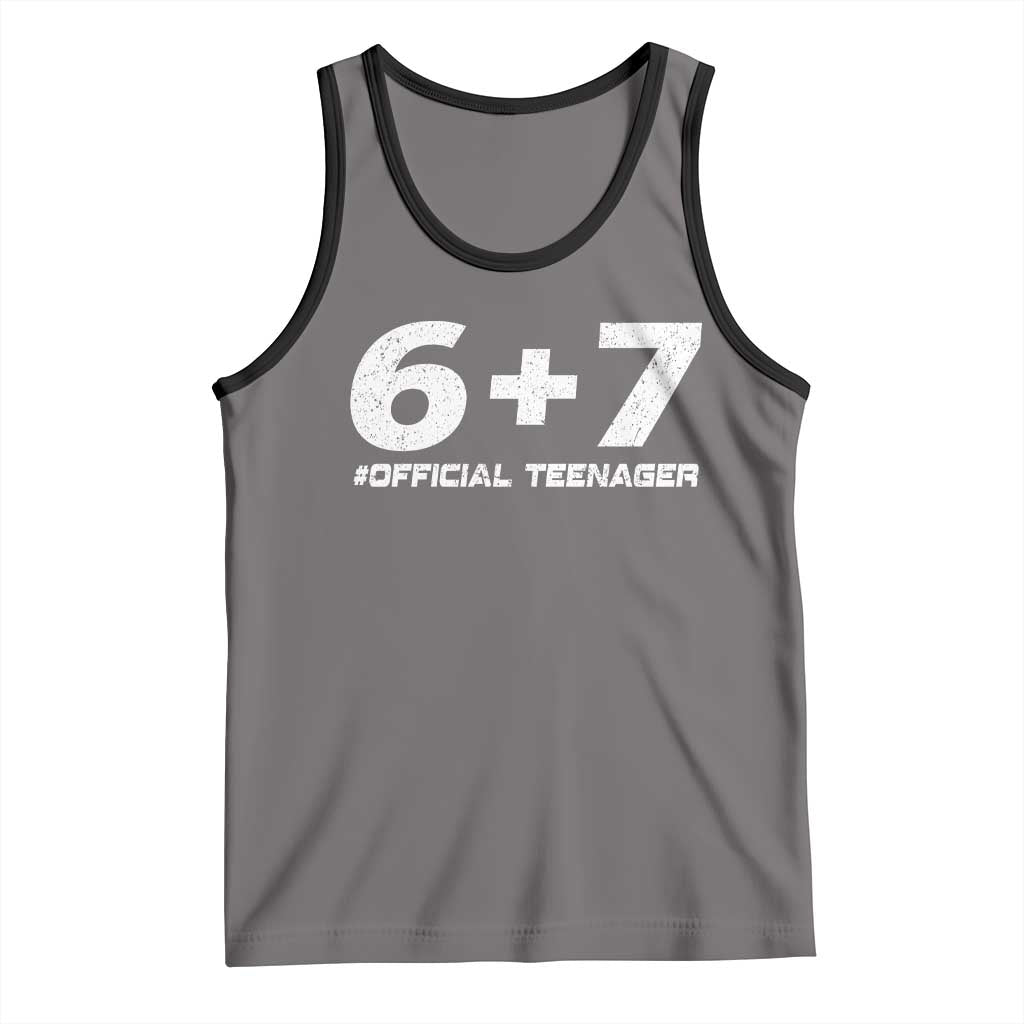 Funny 13th Birthday Official Teenager Tank Top 13 Years Old Boys Kids