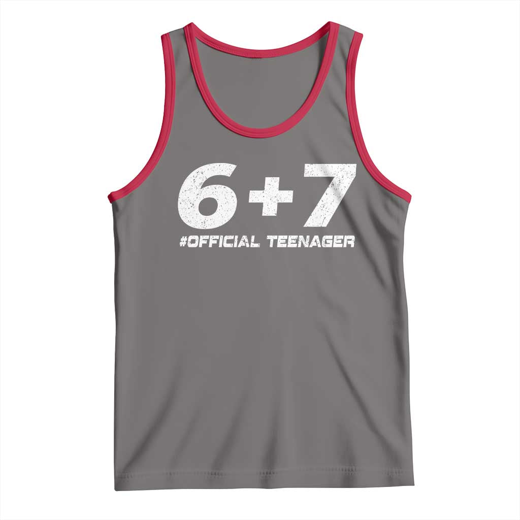 Funny 13th Birthday Official Teenager Tank Top 13 Years Old Boys Kids