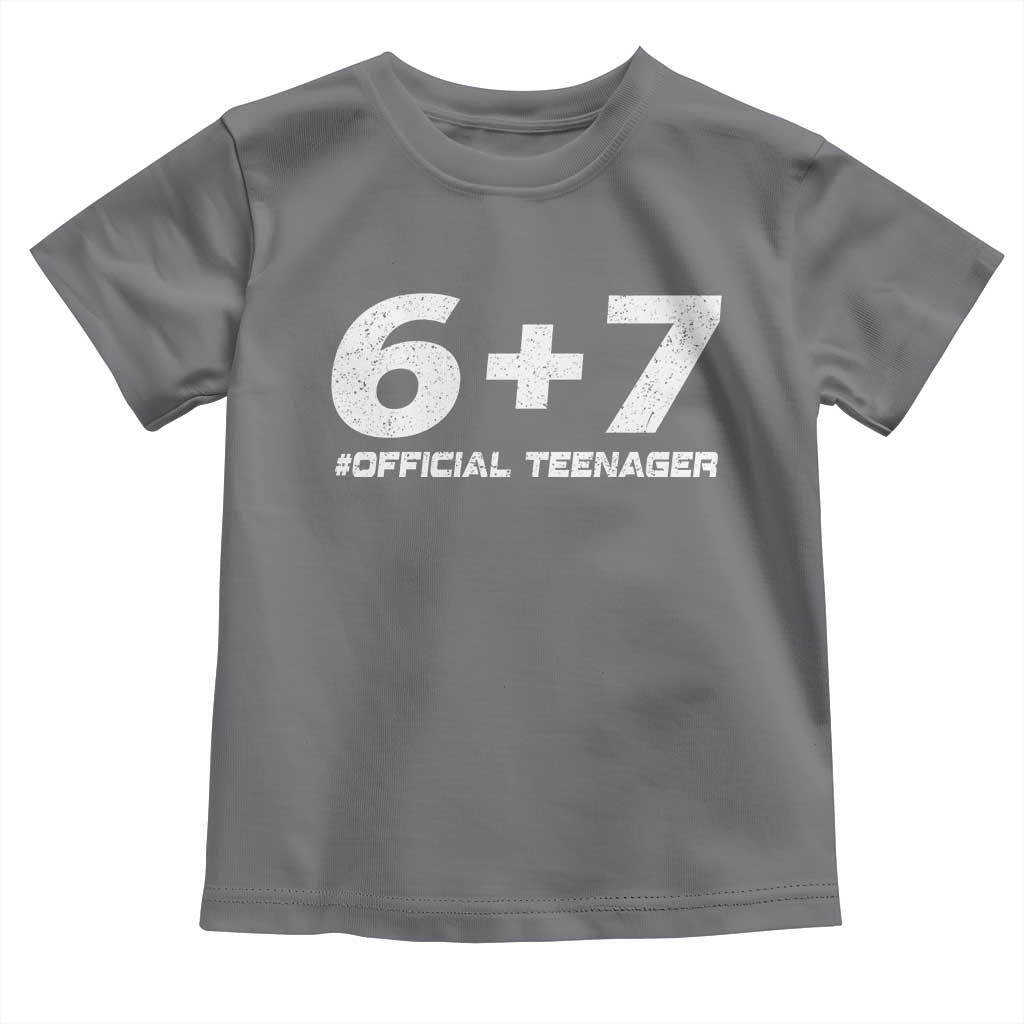 Funny 13th Birthday Official Teenager Toddler T Shirt 13 Years Old Boys Kids