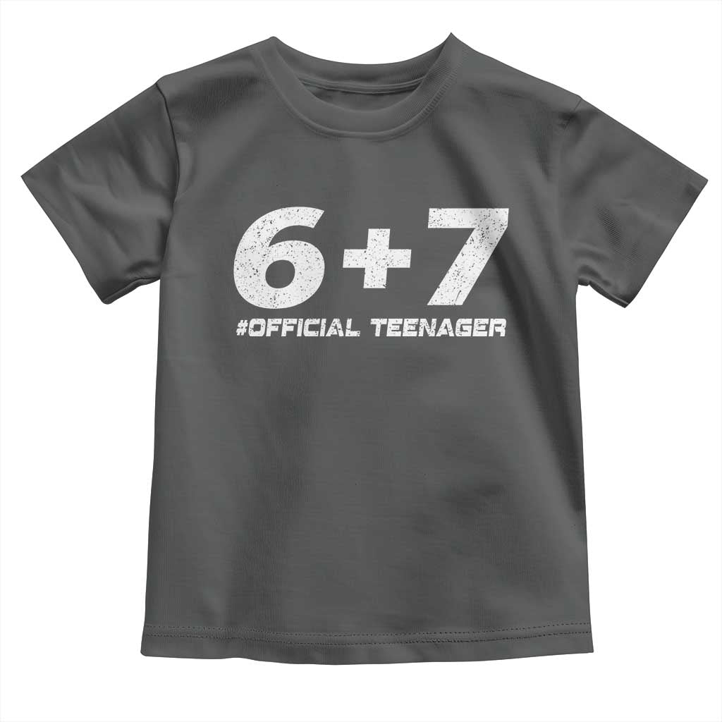 Funny 13th Birthday Official Teenager Toddler T Shirt 13 Years Old Boys Kids