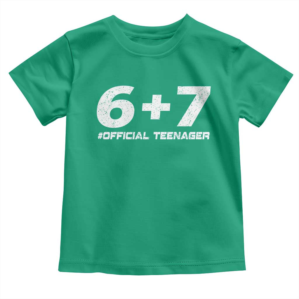 Funny 13th Birthday Official Teenager Toddler T Shirt 13 Years Old Boys Kids