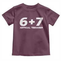 Funny 13th Birthday Official Teenager Toddler T Shirt 13 Years Old Boys Kids
