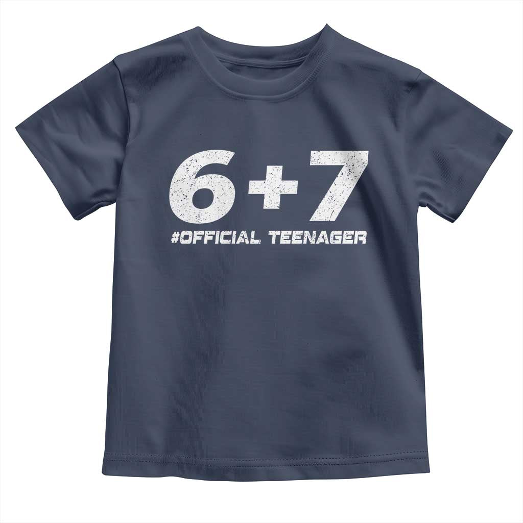 Funny 13th Birthday Official Teenager Toddler T Shirt 13 Years Old Boys Kids