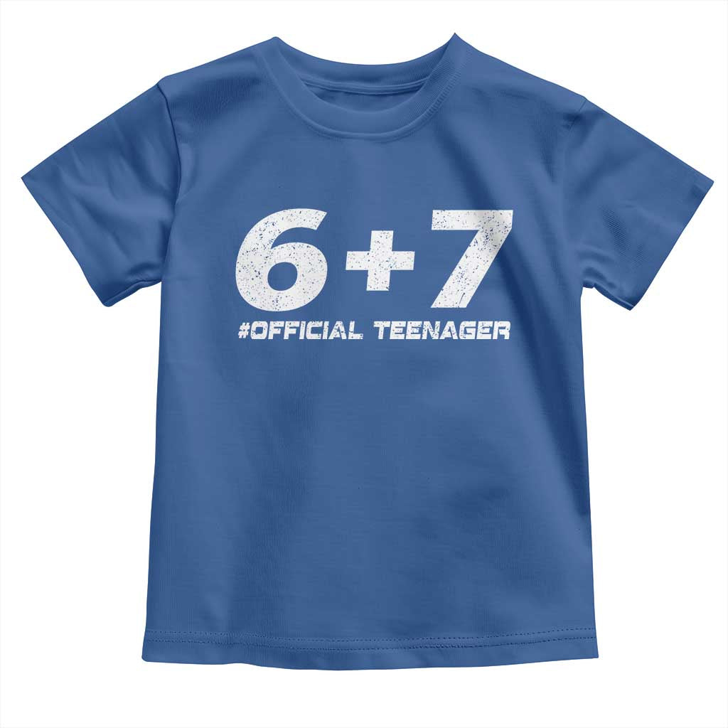 Funny 13th Birthday Official Teenager Toddler T Shirt 13 Years Old Boys Kids