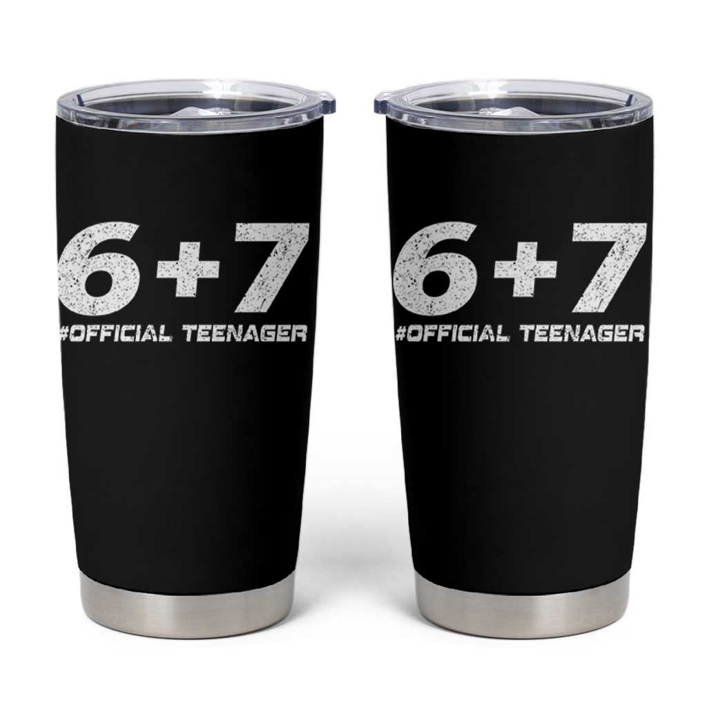 Funny 13th Birthday Official Teenager Tumbler Cup 13 Years Old Boys Kids