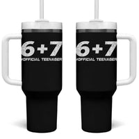 Funny 13th Birthday Official Teenager Tumbler With Handle 13 Years Old Boys Kids