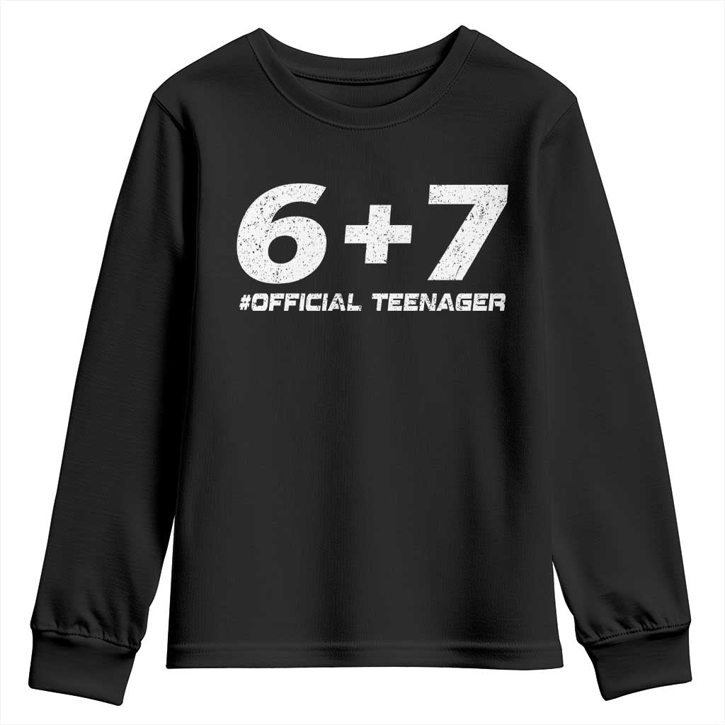 Funny 13th Birthday Official Teenager Youth Sweatshirt 13 Years Old Boys Kids