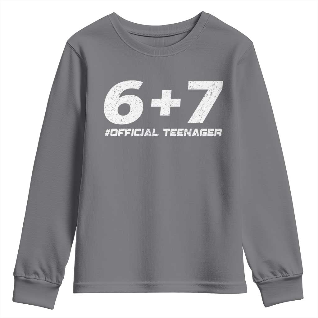 Funny 13th Birthday Official Teenager Youth Sweatshirt 13 Years Old Boys Kids
