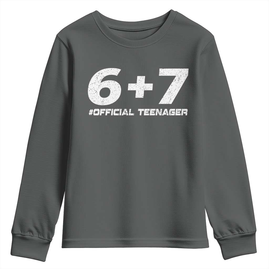 Funny 13th Birthday Official Teenager Youth Sweatshirt 13 Years Old Boys Kids