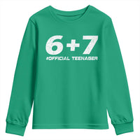 Funny 13th Birthday Official Teenager Youth Sweatshirt 13 Years Old Boys Kids