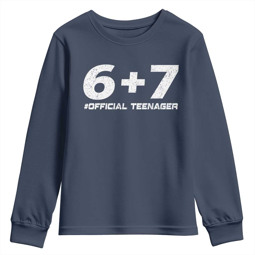 Funny 13th Birthday Official Teenager Youth Sweatshirt 13 Years Old Boys Kids