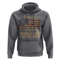 Retired 2026 Hoodie Vintage Retirement US Flag I Worked My Whole Life