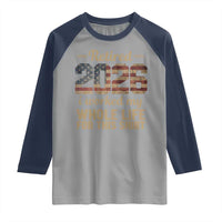 Retired 2026 Raglan Shirt Vintage Retirement US Flag I Worked My Whole Life