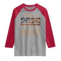 Retired 2026 Raglan Shirt Vintage Retirement US Flag I Worked My Whole Life