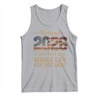 Retired 2026 Tank Top Vintage Retirement US Flag I Worked My Whole Life