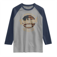 Retired 2026 Raglan Shirt Funny Retirement I Worked My Whole Life Retro US Flag