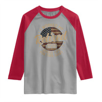 Retired 2026 Raglan Shirt Funny Retirement I Worked My Whole Life Retro US Flag