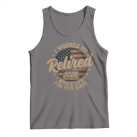 Retired 2026 Tank Top Funny Retirement I Worked My Whole Life Retro US Flag