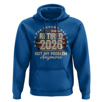 The Legend Has Retired 2026 Hoodie Funny Retirement USA Flag