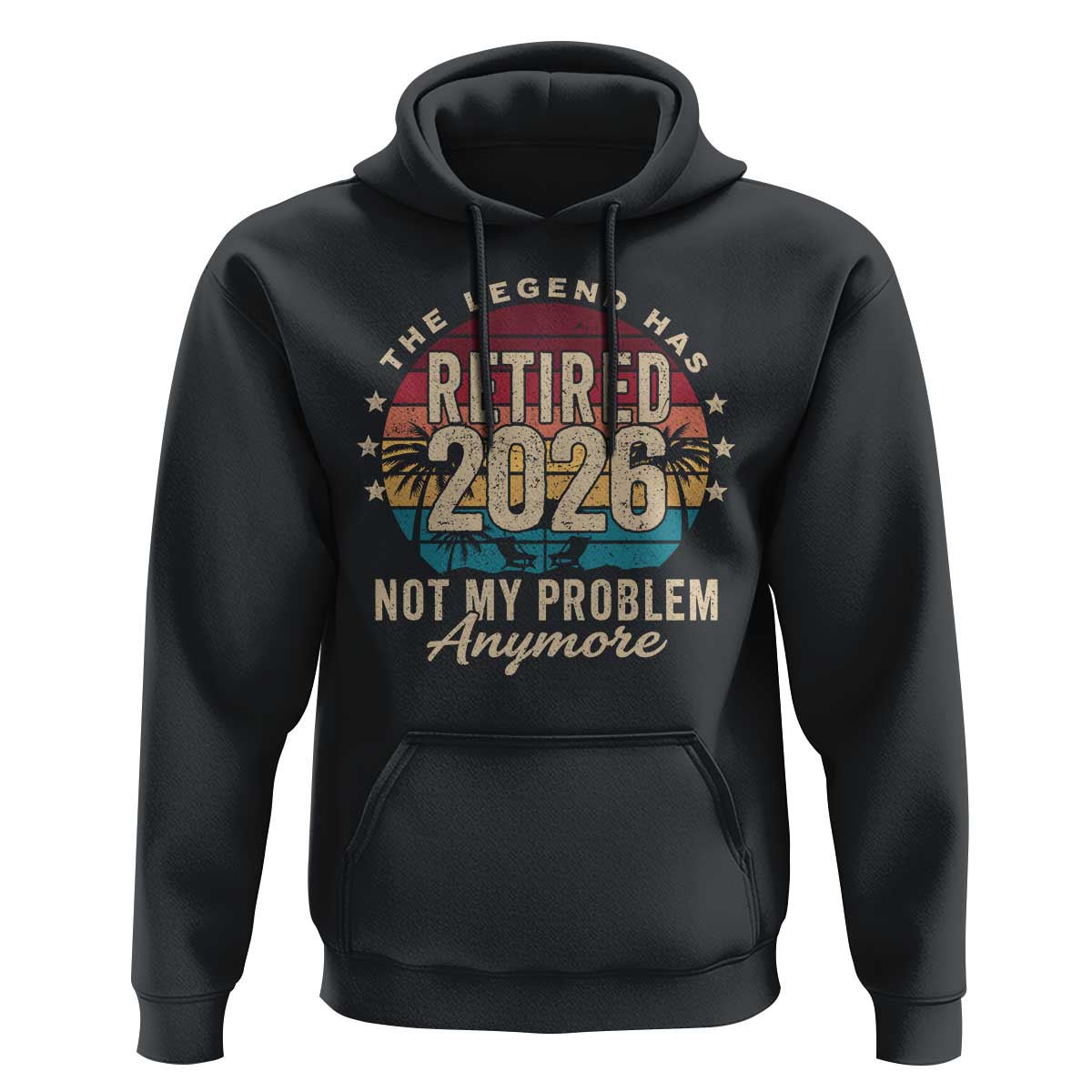 The Legend Has Retired 2026 Hoodie Retro Funny Retirement