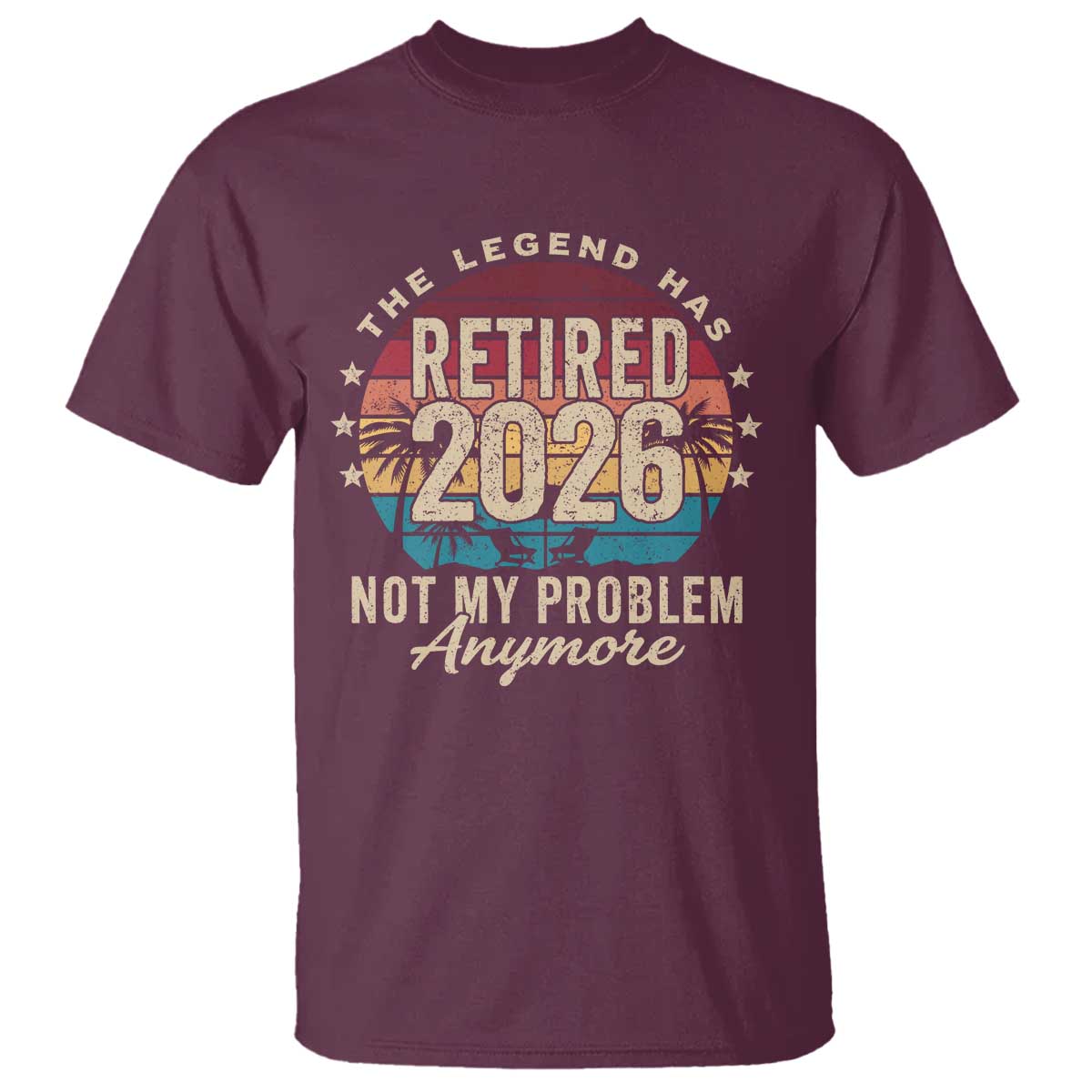 The Legend Has Retired 2026 T Shirt Retro Funny Retirement