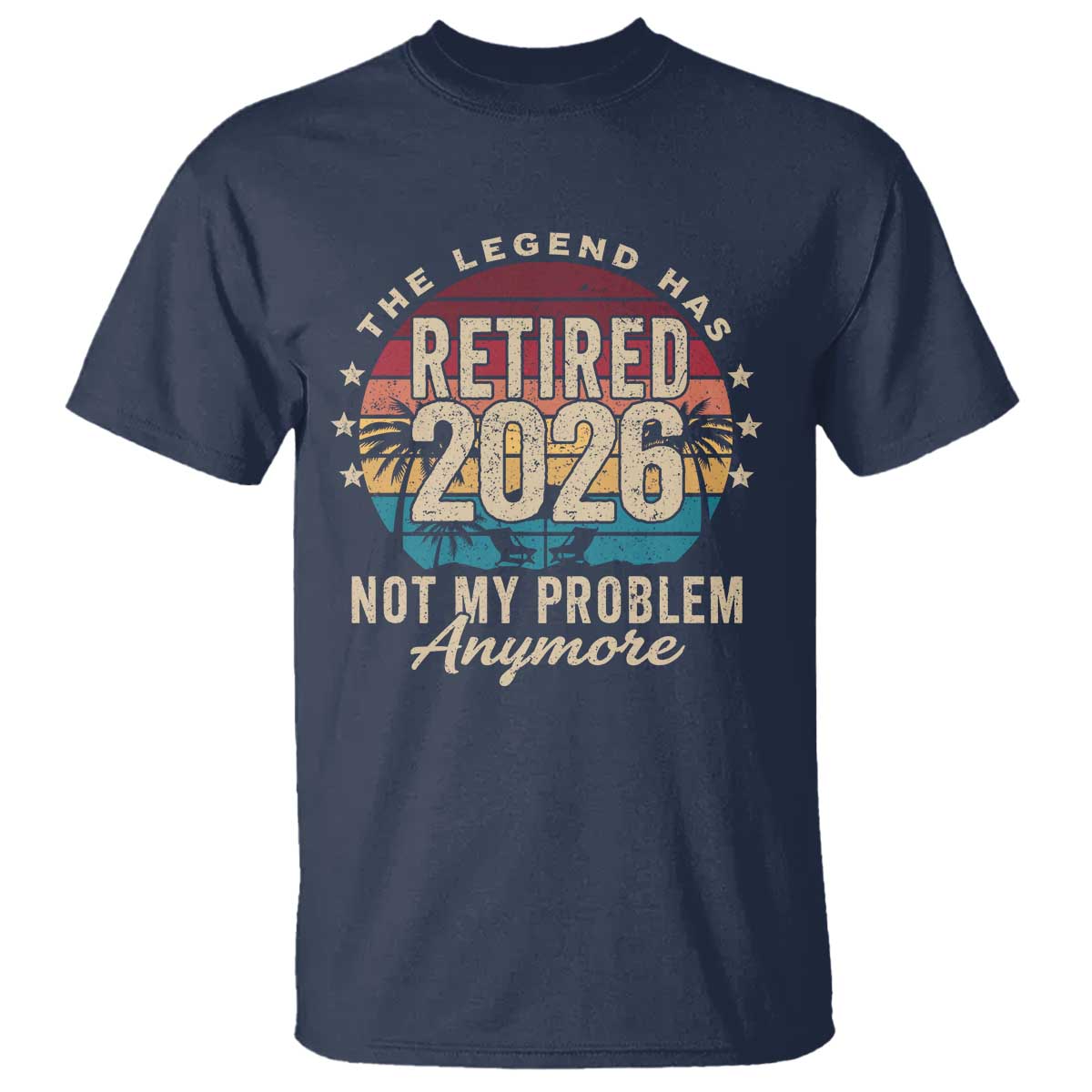 The Legend Has Retired 2026 T Shirt Retro Funny Retirement