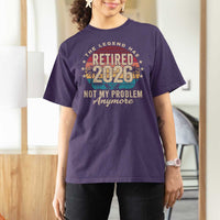 The Legend Has Retired 2026 T Shirt For Women Retro Funny Retirement