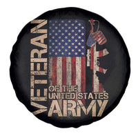 Veteran Of The United States Spare Tire Cover Army US Flag Veteran Patriotic