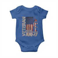 Veteran Of The United States Baby Onesie Army US Flag Veteran Patriotic
