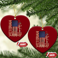 Veteran Of The United States Ceramic Ornament Army US Flag Veteran Patriotic