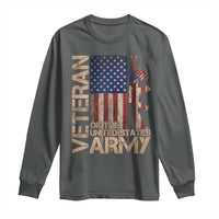 Veteran Of The United States Long Sleeve Shirt Army US Flag Veteran Patriotic