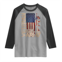 Veteran Of The United States Raglan Shirt Army US Flag Veteran Patriotic