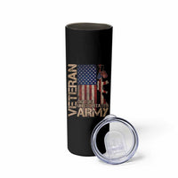 Veteran Of The United States Skinny Tumbler Army US Flag Veteran Patriotic
