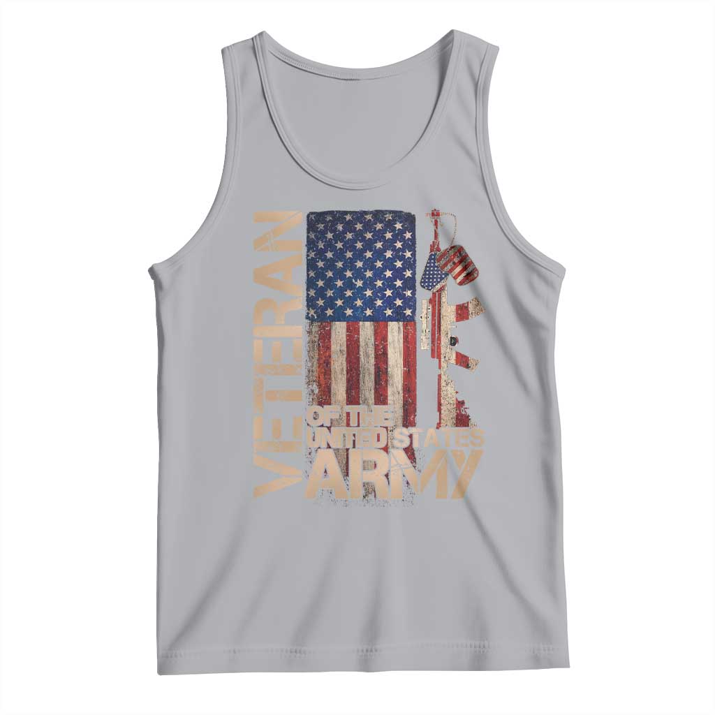 Veteran Of The United States Tank Top Army US Flag Veteran Patriotic