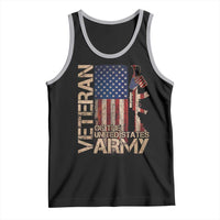 Veteran Of The United States Tank Top Army US Flag Veteran Patriotic