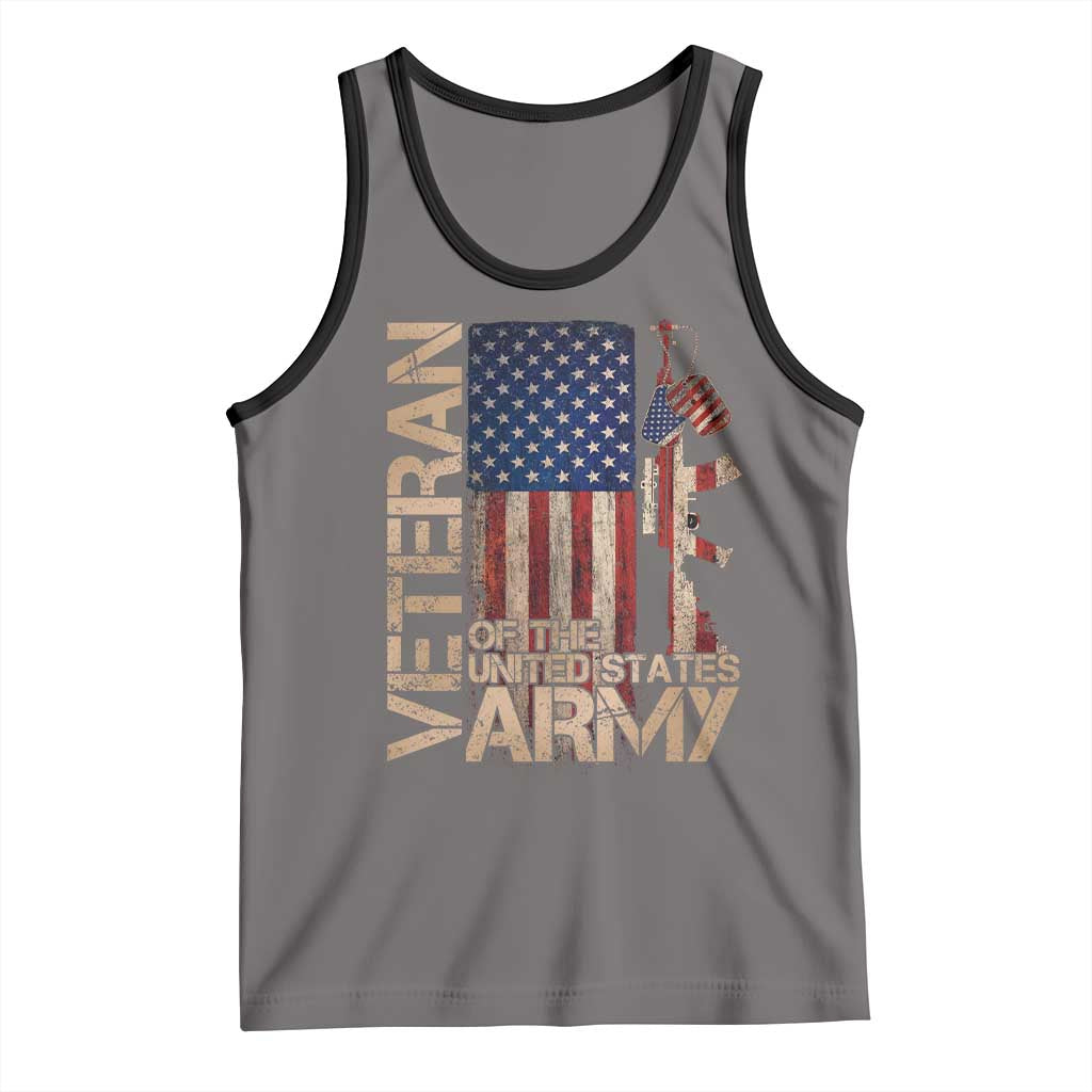 Veteran Of The United States Tank Top Army US Flag Veteran Patriotic